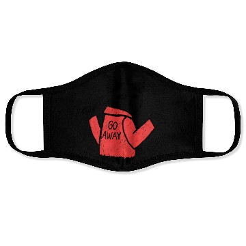 Discover Go Away Funny Cat Face Masks