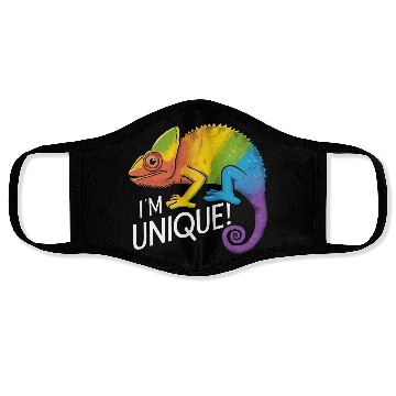 Discover Rainbow Chameleon - "I'm Unique!" Colorful Animal Face Masks
