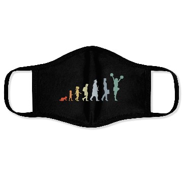 Discover Vintage Cheerleader Evolution Face Masks