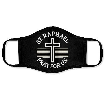 Discover St. Raphael Pray for Us Catholic Patron Saint Face Masks