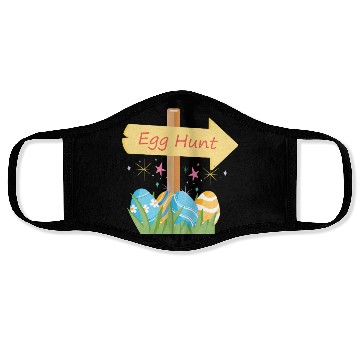 Discover Egg Hunt Adventure – Fun & Festive Easter Apparel Face Masks