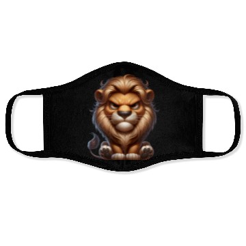 Discover Cute Angry Lion Face Masks