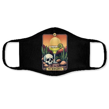 Discover Mexican Cinco De Mayo The Margarita Tarot Card Face Masks