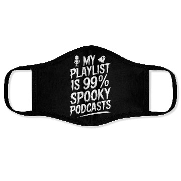 Discover Paranormal Podcast Listener Ghost Story Fan Face Masks