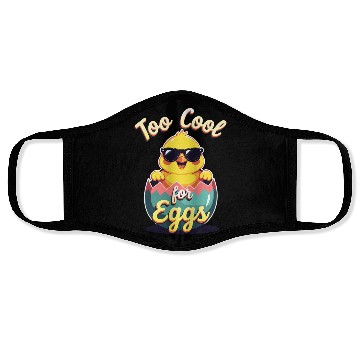 Discover Too Cool for Eggs Easter Chick Face Masks