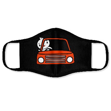 Discover Duck Car Driver Fast Vehicle Greeting Waving Cute Face Masks