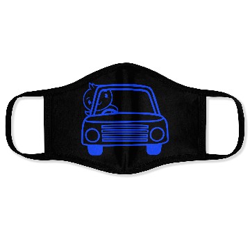 Discover Duck Car Driver Fast Vehicle Greeting Waving Cute Face Masks