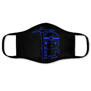 Discover Duck miner pickaxe helmet lamp hard work mining Face Masks