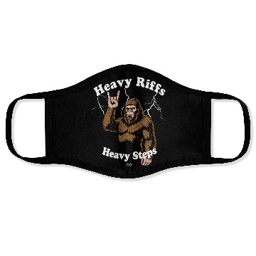 Discover Heavy Riffs, Heavy Steps Bigfoot Rock Face Masks