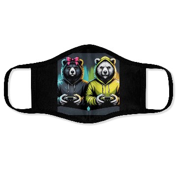 Discover Gamer Bears Face Masks