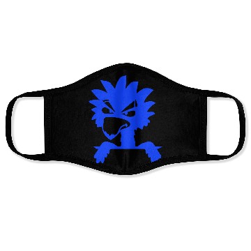 Discover Raven bird looks evil cool funny comic humor fun Face Masks