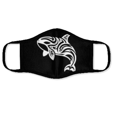 Discover Eleganter Orca T Tattoo Style Face Masks