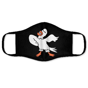 Discover Seagull bird dances happily celebrates cheerful Face Masks