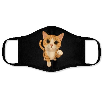Discover Cute Meow Cat Design for Cat Lovers Face Masks