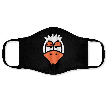 Discover Bird looks funny annoyed tired angry frustrated Face Masks