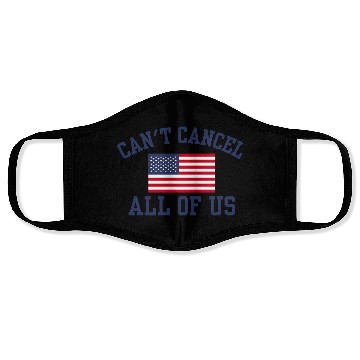 Discover Can't Cancel All Of Us Us USA American Flag Face Masks