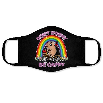 Discover Don't worry be cappy Face Masks