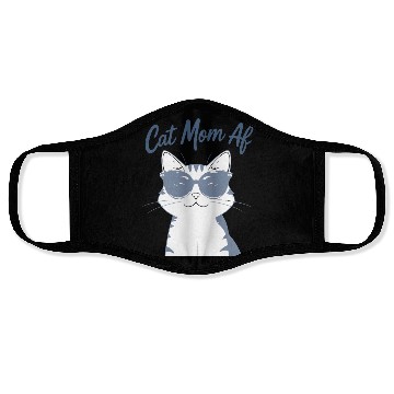 Discover Funny Cat Mom Club Sunglasses Face Masks