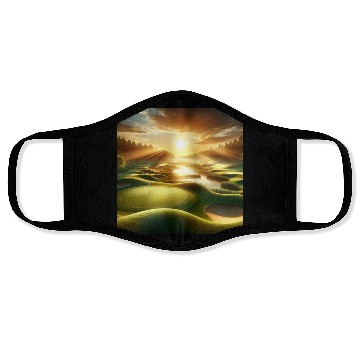 Discover Sunrise Golf Course Face Masks