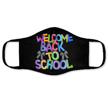 Discover Welcome Back to School Coquette Bow Design Face Masks