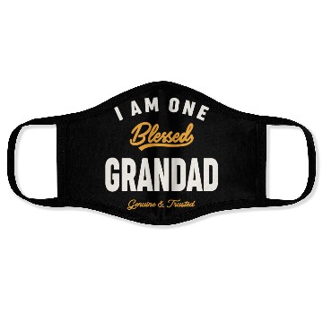 Discover I Am One Blessed Grandad Dad Grandpa Face Masks
