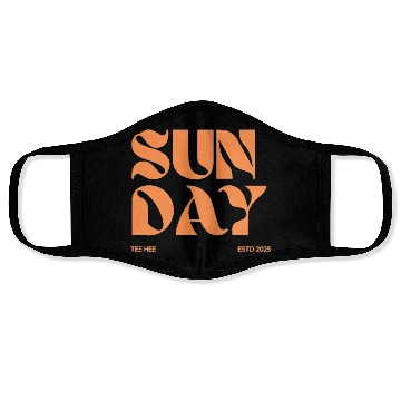 Discover Retro sunday vibes Face Masks