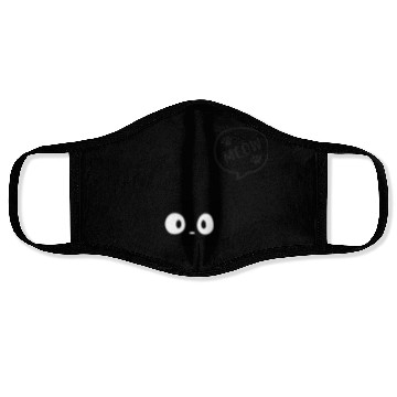 Discover Black Cat- cute meow Face Masks
