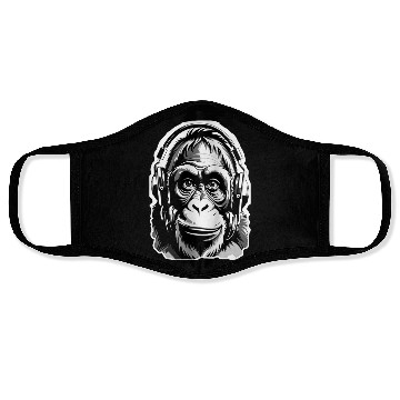 Discover Urban Gorilla Headphones Design Face Masks