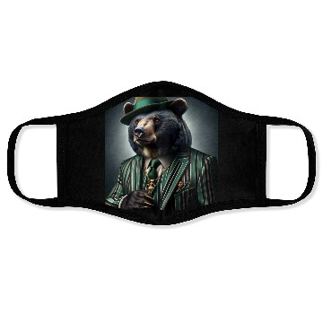 Discover Money Gangster Bear Face Masks