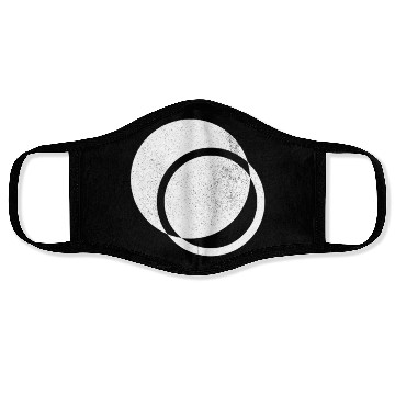 Discover Minimalist Overlapping Circles Graphic Face Masks – R