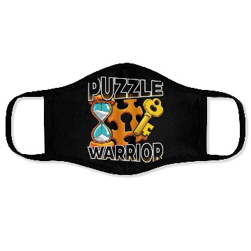 Discover Escape Room Puzzle Warrior Face Masks