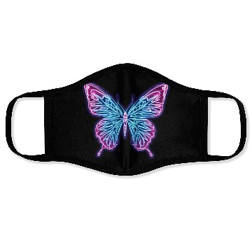 Discover Neon Butterfly Face Masks