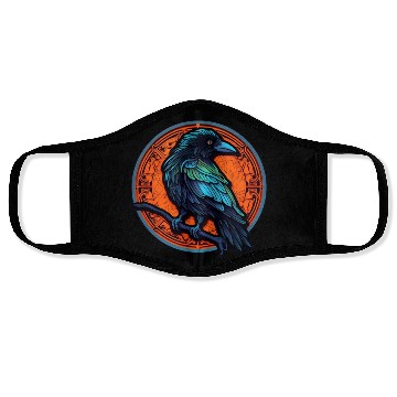 Discover Mystic Raven Mandala – Gothic Bird Art Face Masks