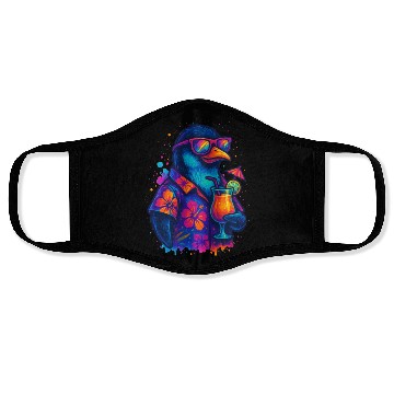 Discover Cool Penguin Vibes Face Masks
