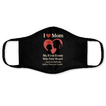 Discover I Love Mom - Cute Mother's Day Face Masks Gift