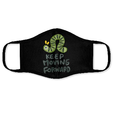 Discover Keep Moving Forwards | Cute Green Bug Face Masks