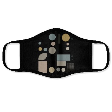 Discover Earth Tones Geometry Face Masks