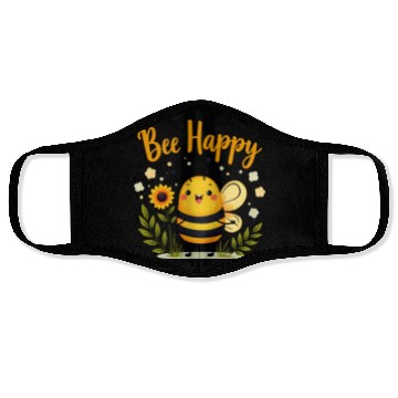 Discover Happy Beekeeping Bee with Sunflower Joy Face Masks