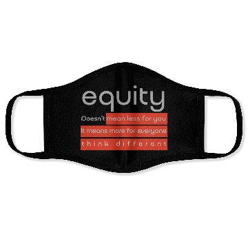 Discover Talk Equity [grey] Face Masks