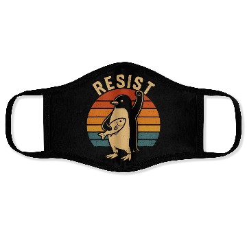 Discover Funny Protest Against Tariffs Resist Penguin Face Masks