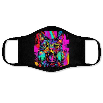 Discover Neon Fluorescent UV Electro Music Party Face Masks