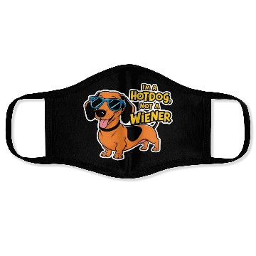 Discover Dachshund Hotdog Face Masks