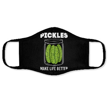 Discover Pickles Cucumber Food Pickle Face Masks