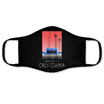 Discover Retro Venice Beach California Face Masks