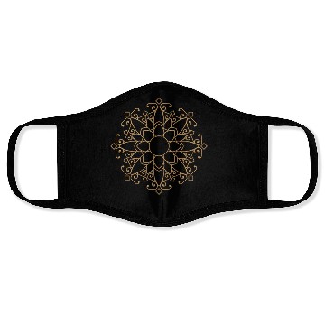 Discover Eternal Bloom Mandala Face Masks – Golden Harmony Design