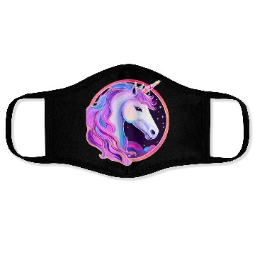 Discover Vibrant Mystic Unicorn Portrait Face Masks