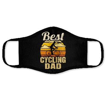 Discover Cycling Father Face Masks