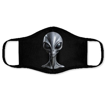 Discover Real Tall Grey Alien Extraterrestrial Face Masks