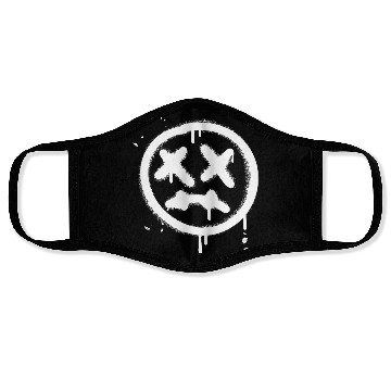 Discover Sad Face Spray Paint Graffiti Face Masks