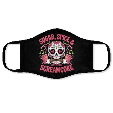 Discover Sugar, Spice & Screamcore – Candy-Metal Mashup Face Masks